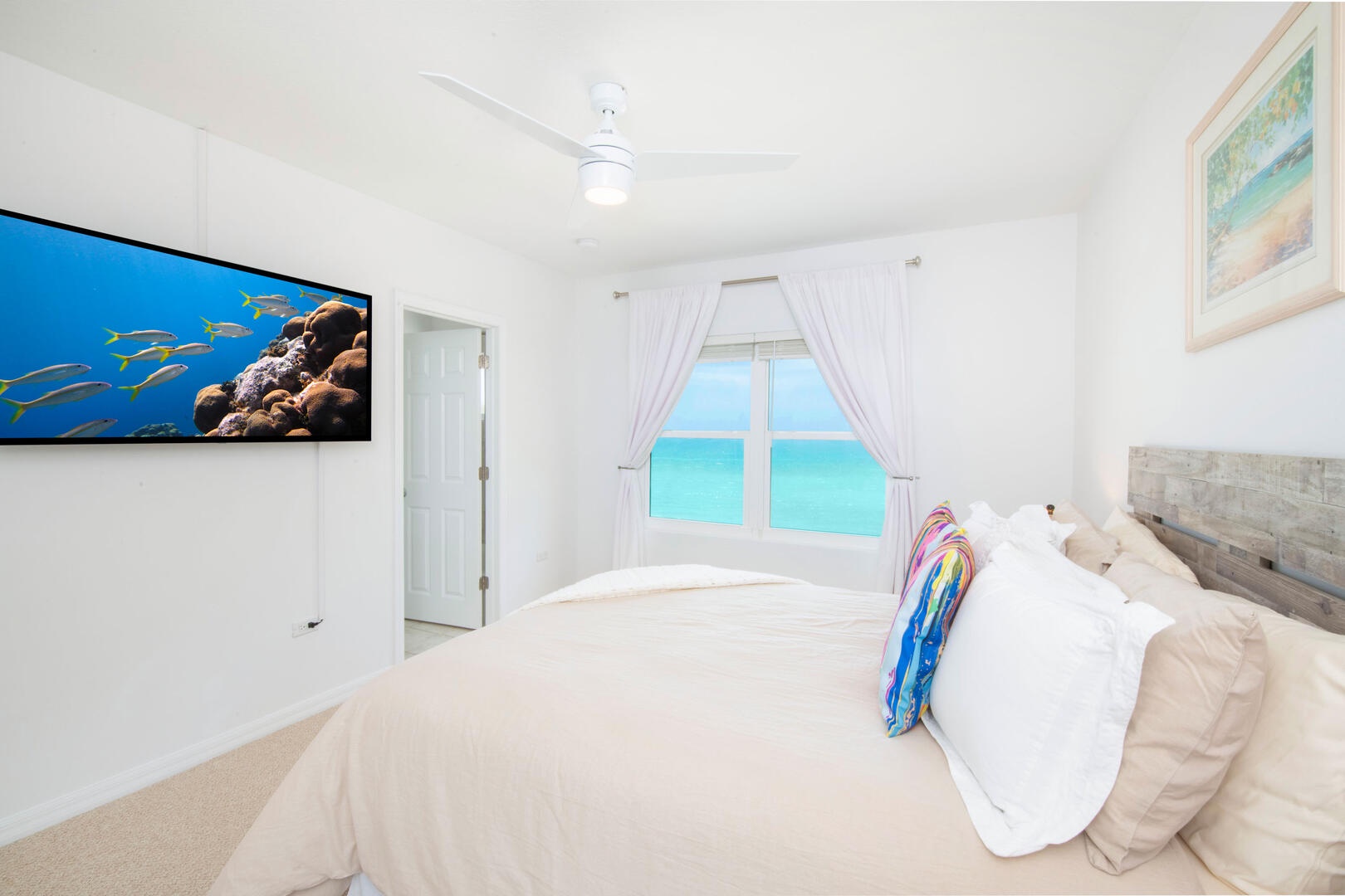 Guest Suite with television.