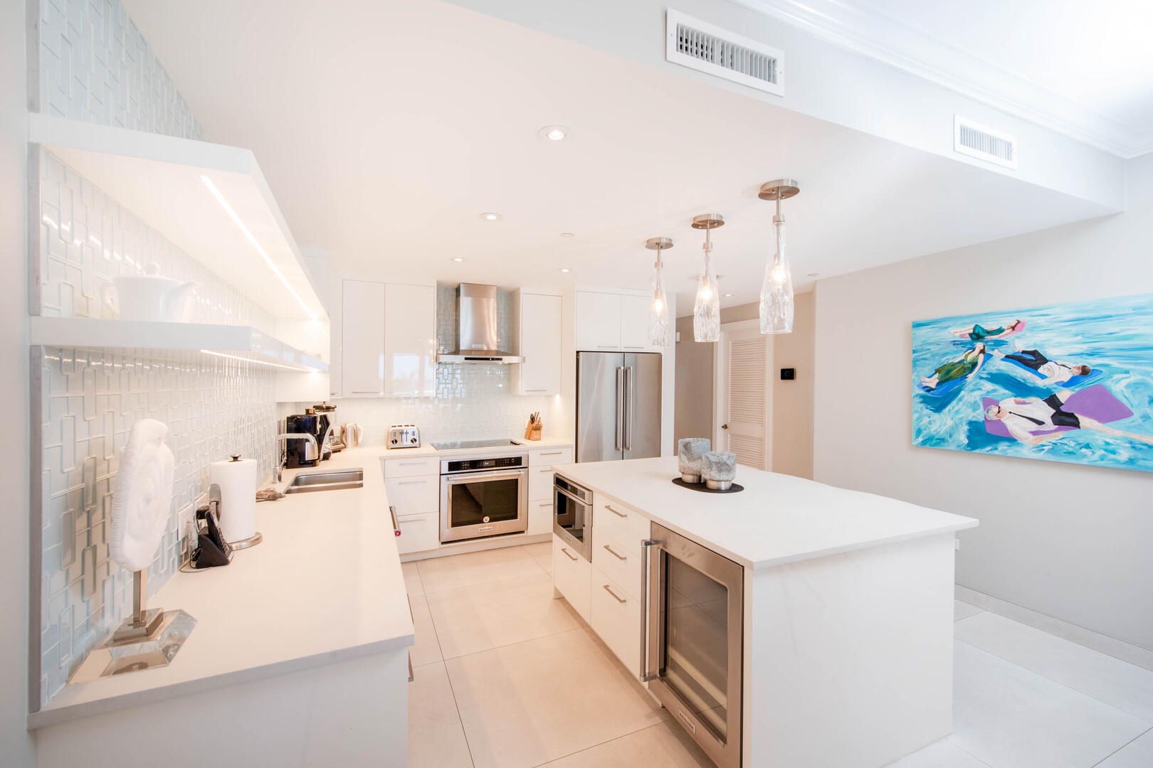 Kitchen with modern appliances.