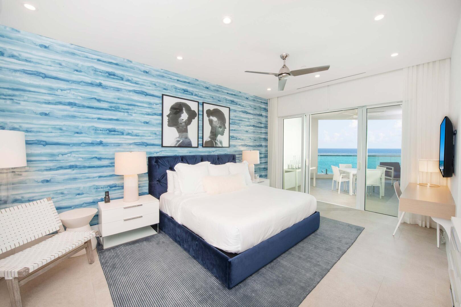 Primary Suite with access to balcony.