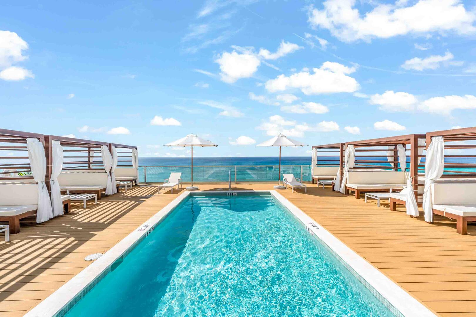 The Sands is Grand Cayman's first residential tower with a rooftop pool deck.
