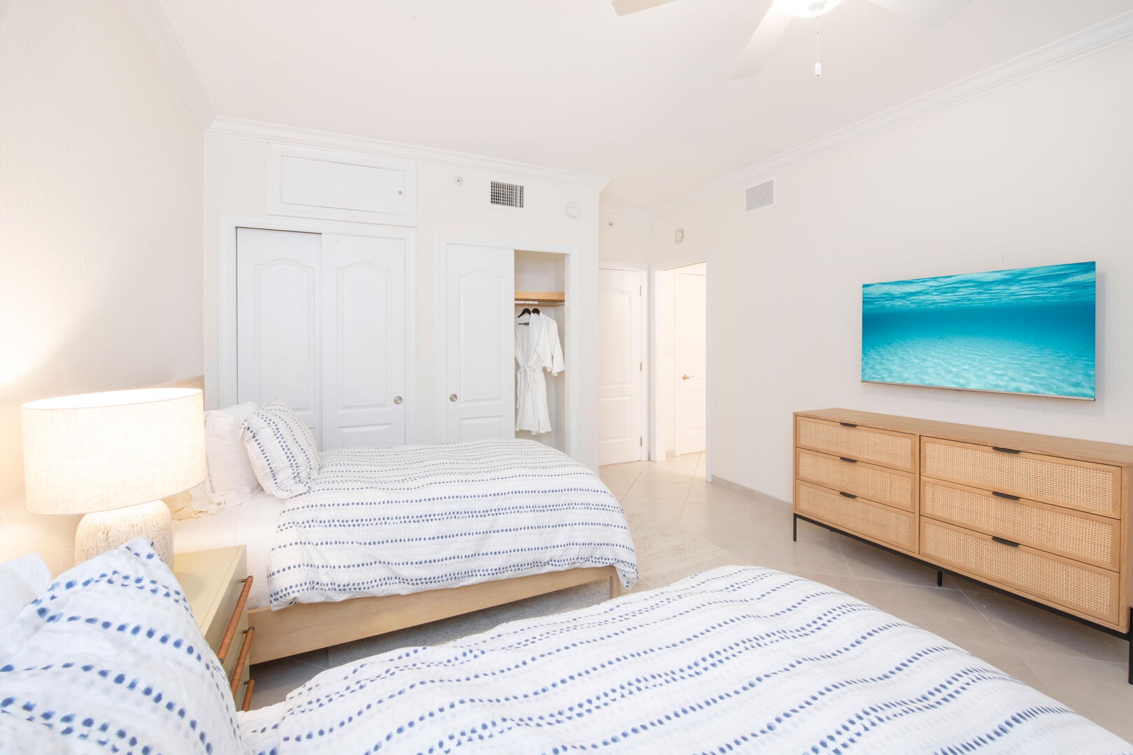 Twin beds can be fitted into a king bed upon request.