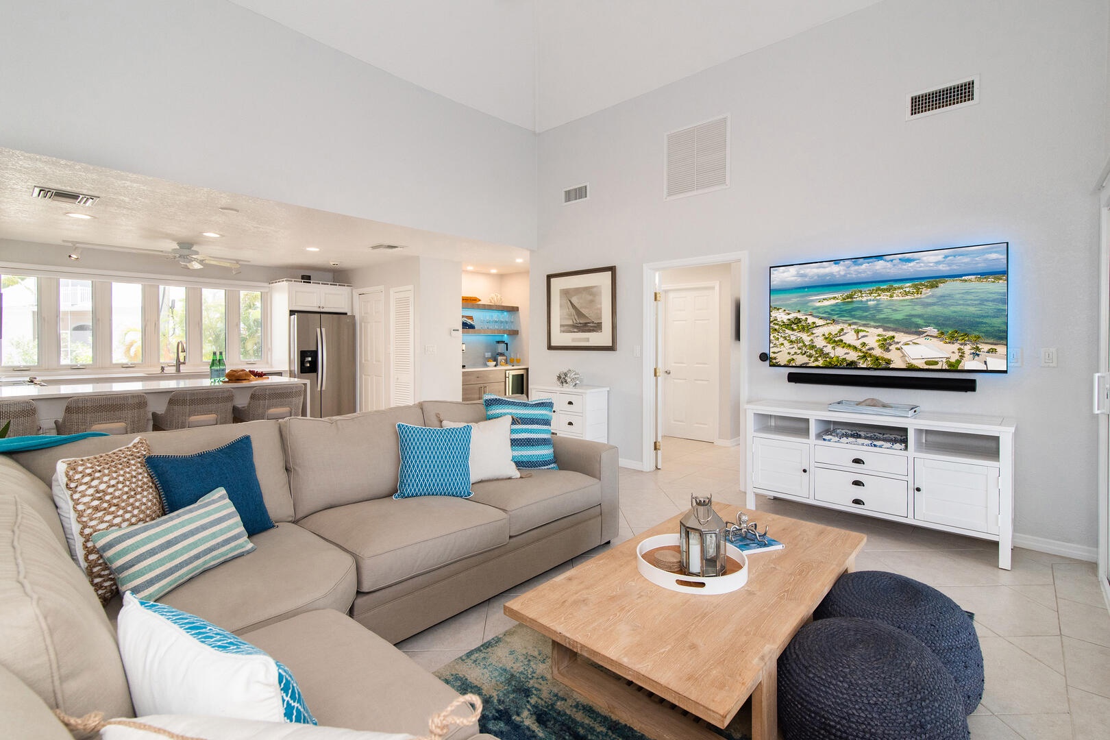 Spacious living area with all the comforts of home.