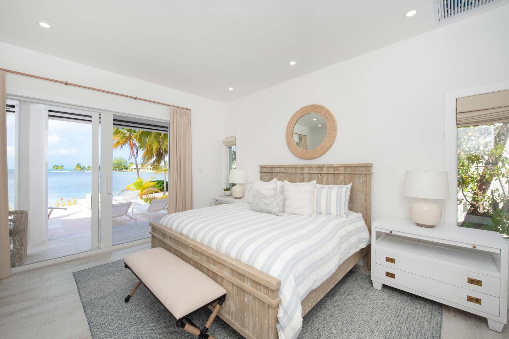 North Suite with king bed.