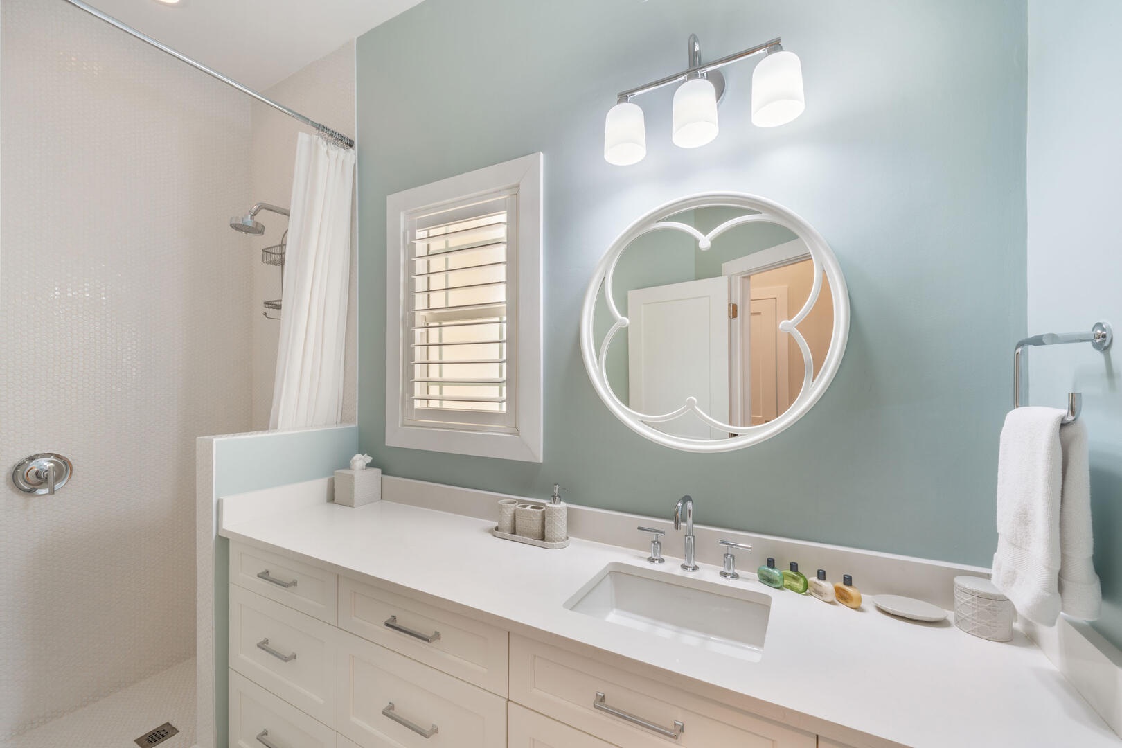 Bedroom #2 ensuite with walk-in shower.