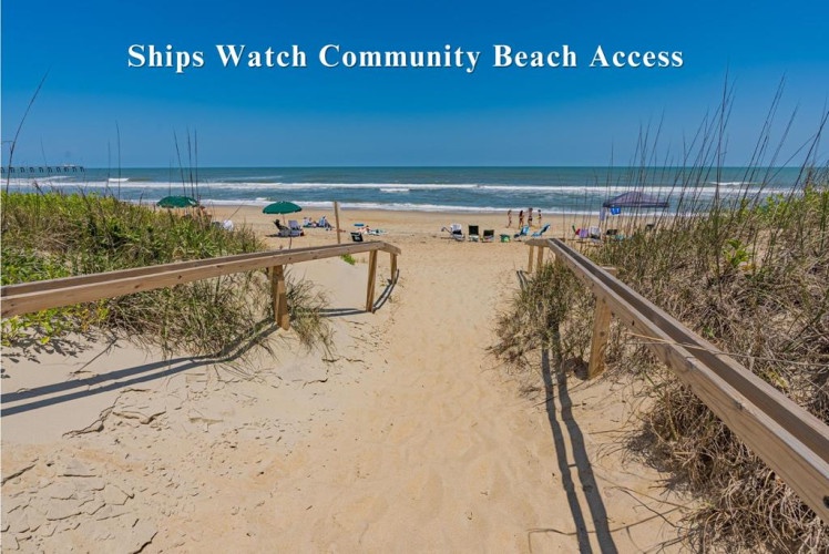 Ships Watch Community Beach Access offers direct access to sandy shores and gentle waves, perfect for your coastal getaway.