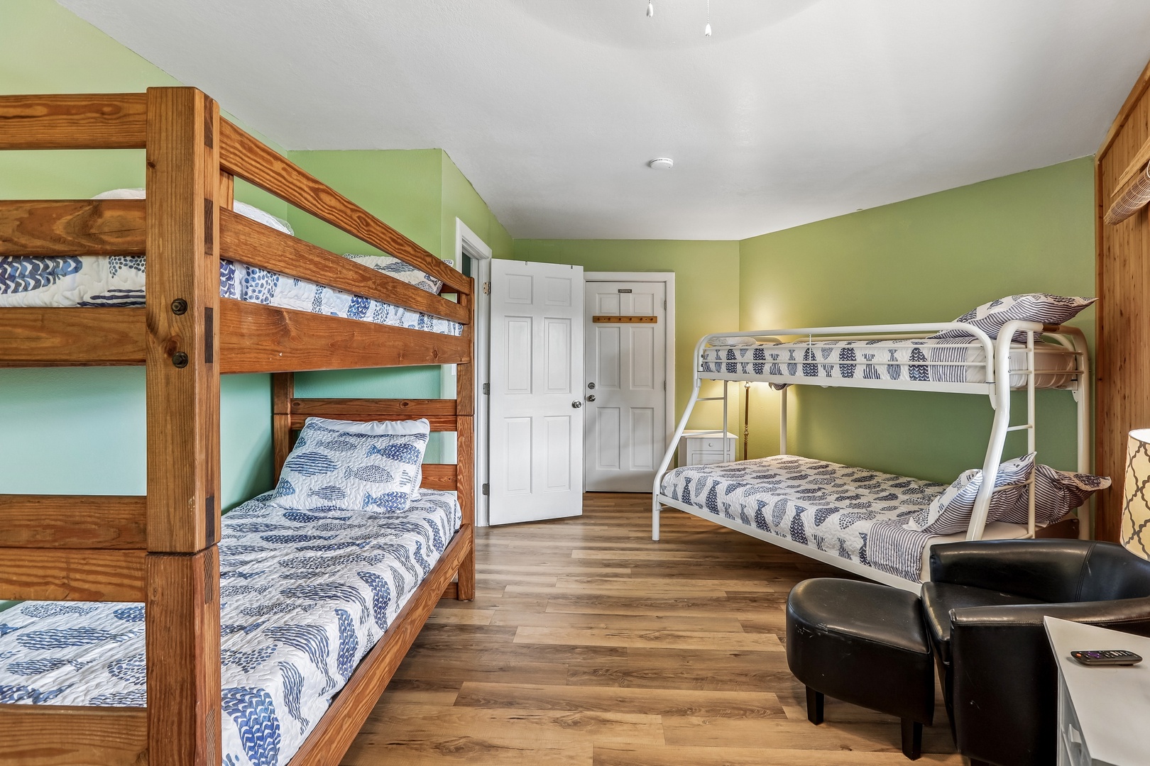 You'll love the versatile sleeping arrangements with two sets of bunk beds offering plenty of space for the whole group to rest after a day of adventure.