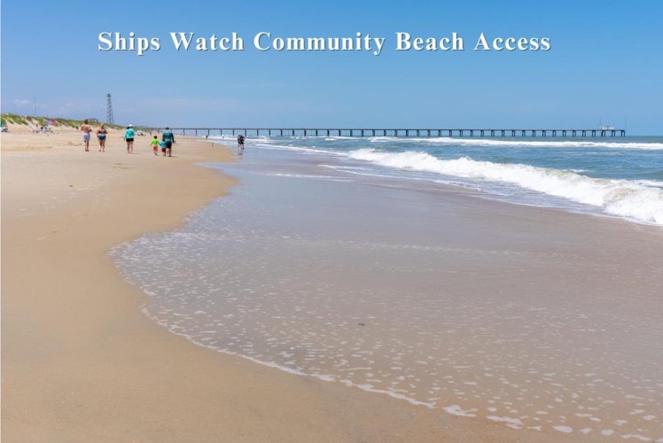 Ships Watch Community Beach Access offers sandy shores and oceanfront relaxation just moments from the property, with a scenic pier stretching into the Atlantic.