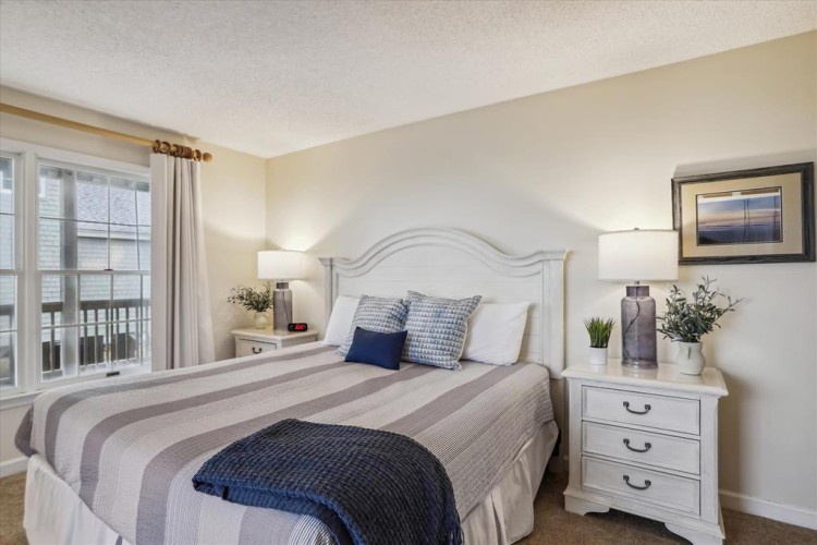Sink into your plush bed with coastal-inspired linens, soft bedside lighting, and serene touches that invite deep, restful sleep after a day of adventure.