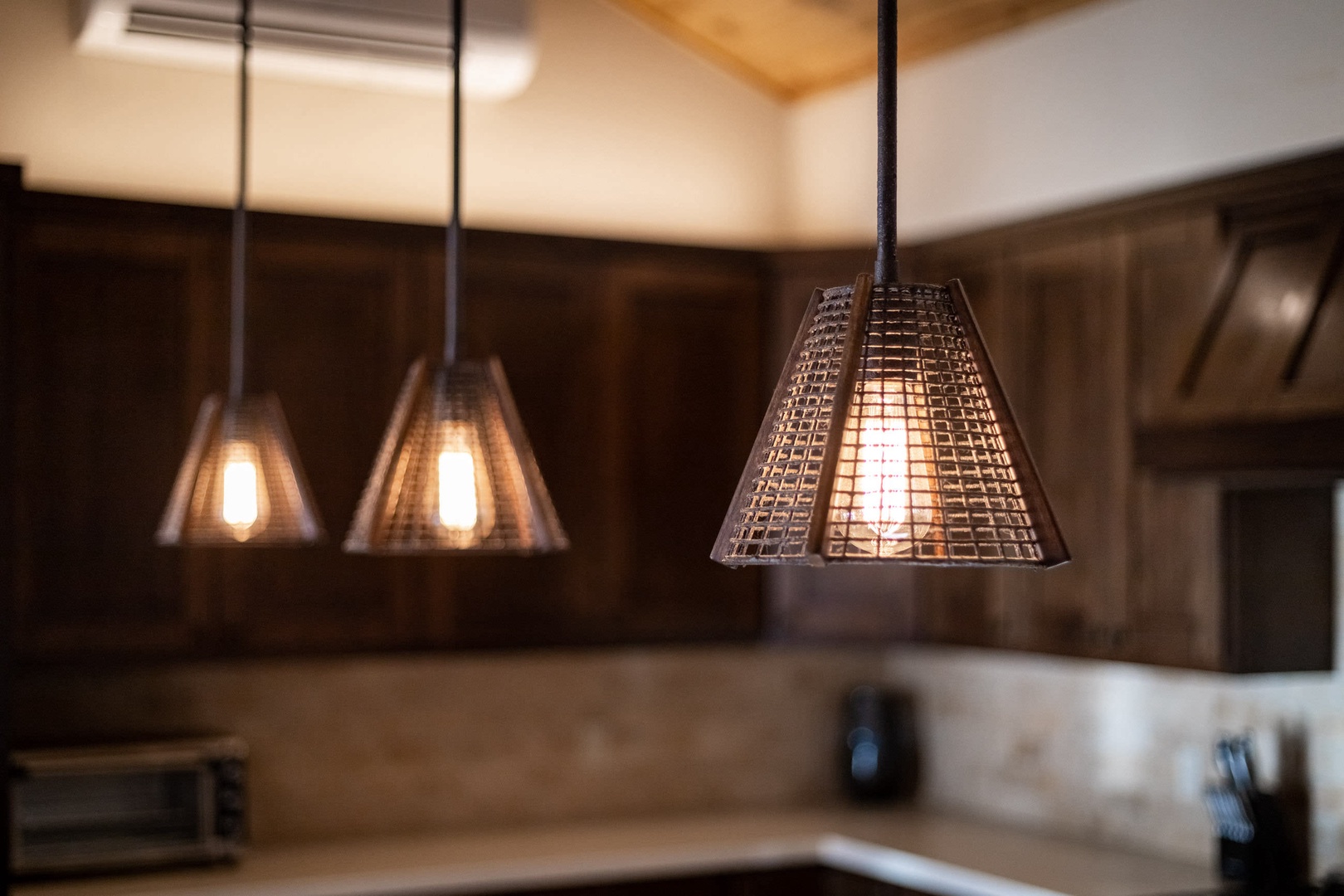 Industrial style kitchen lights
