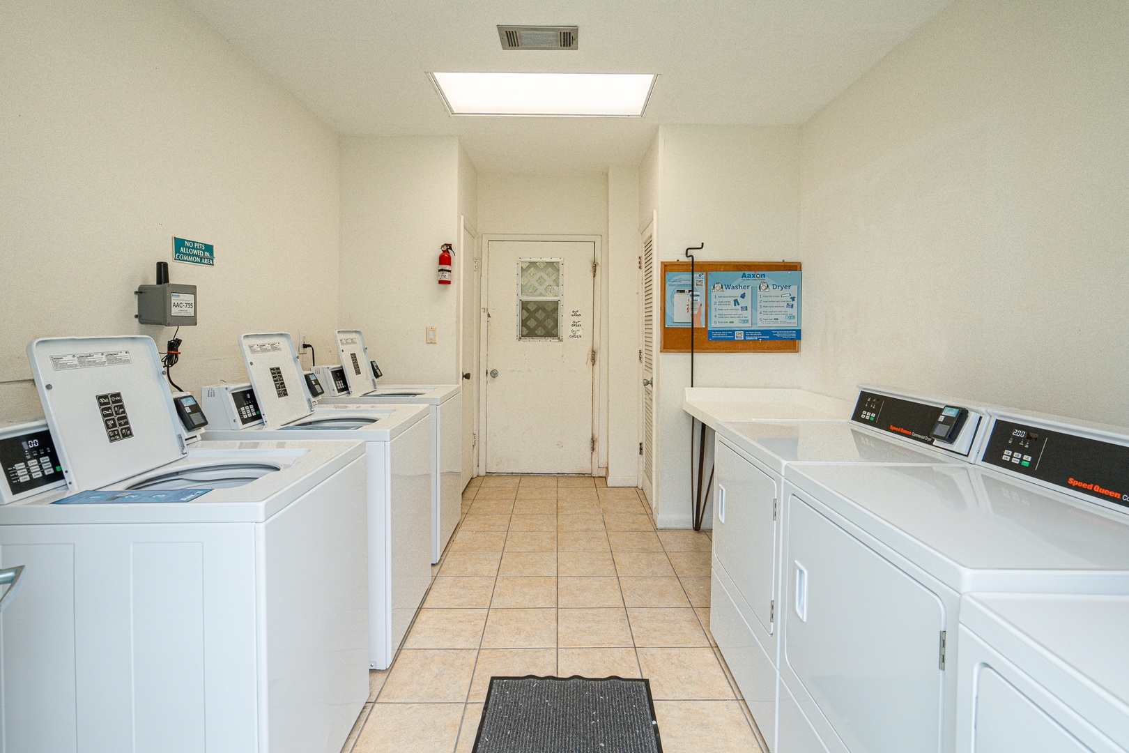 Communal laundry is available as needed for your visit
