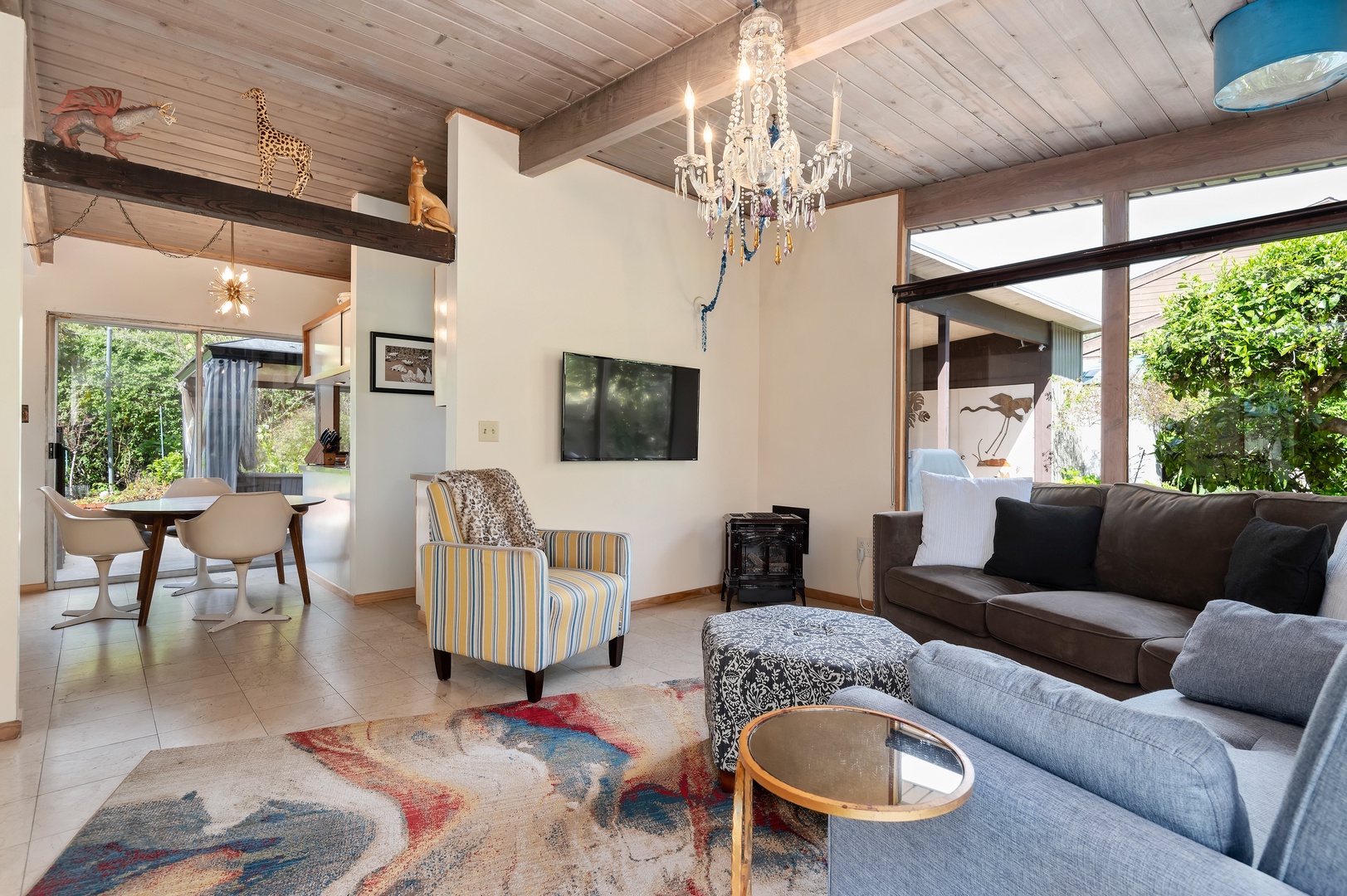 Open Living and Dining Areas allow fresh air and lots of natural light to flow through this extraordinary home