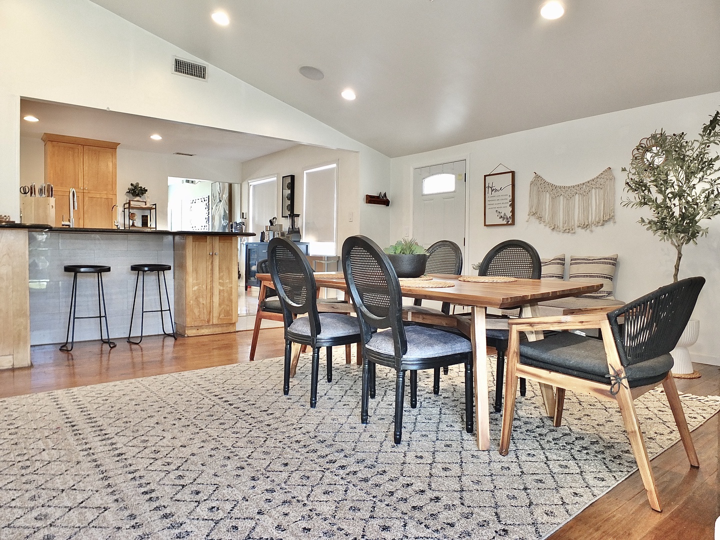 Gather family around the dining table, with seating for 6