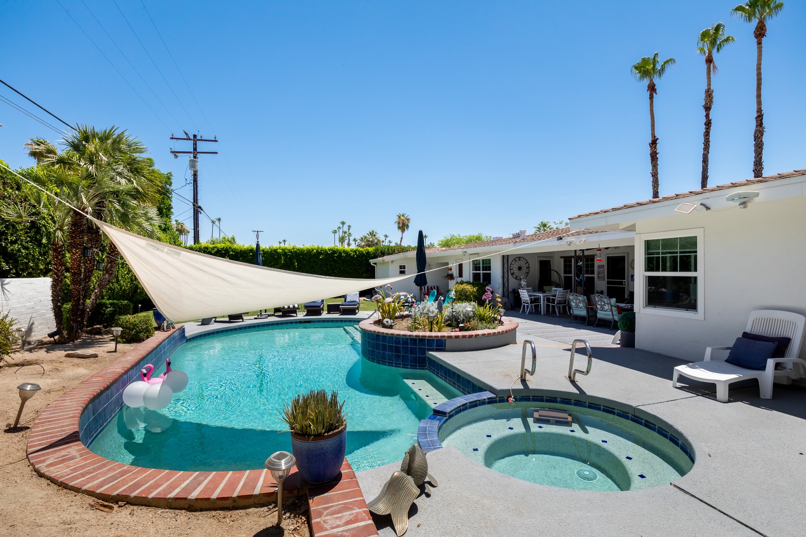 Private instagrammable pool with ample outdoor seating!