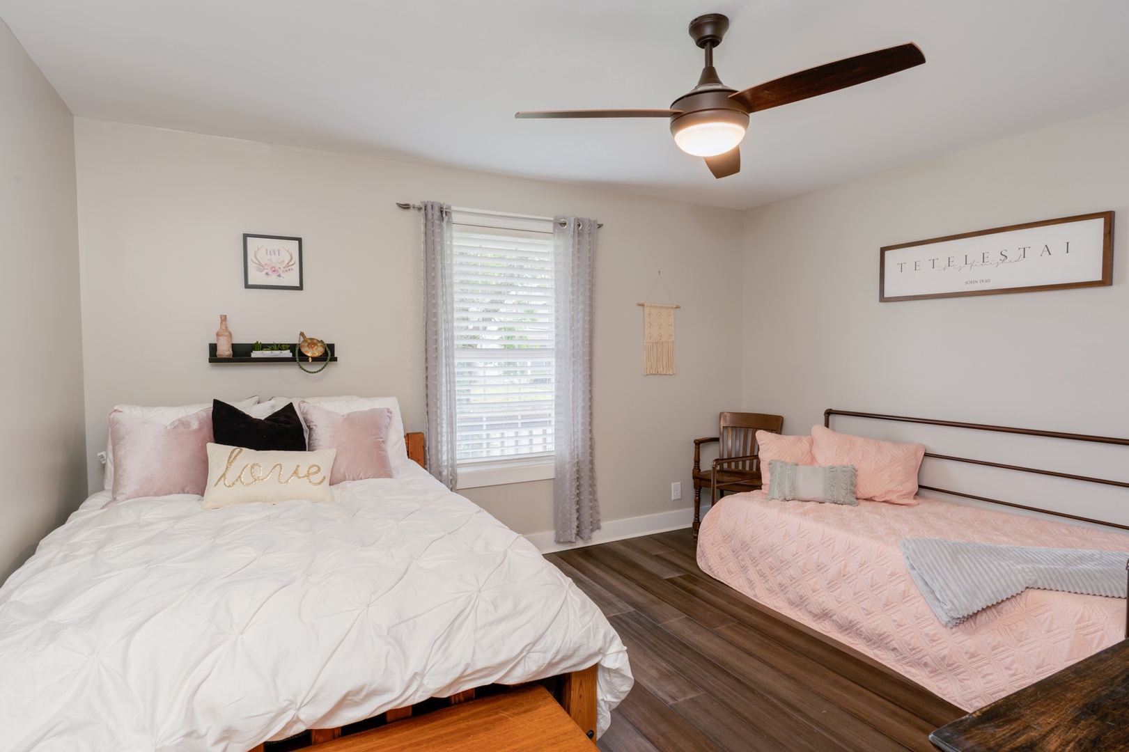 Bedroom #1 with Full Bed and Twin Bed with Twin Trundle