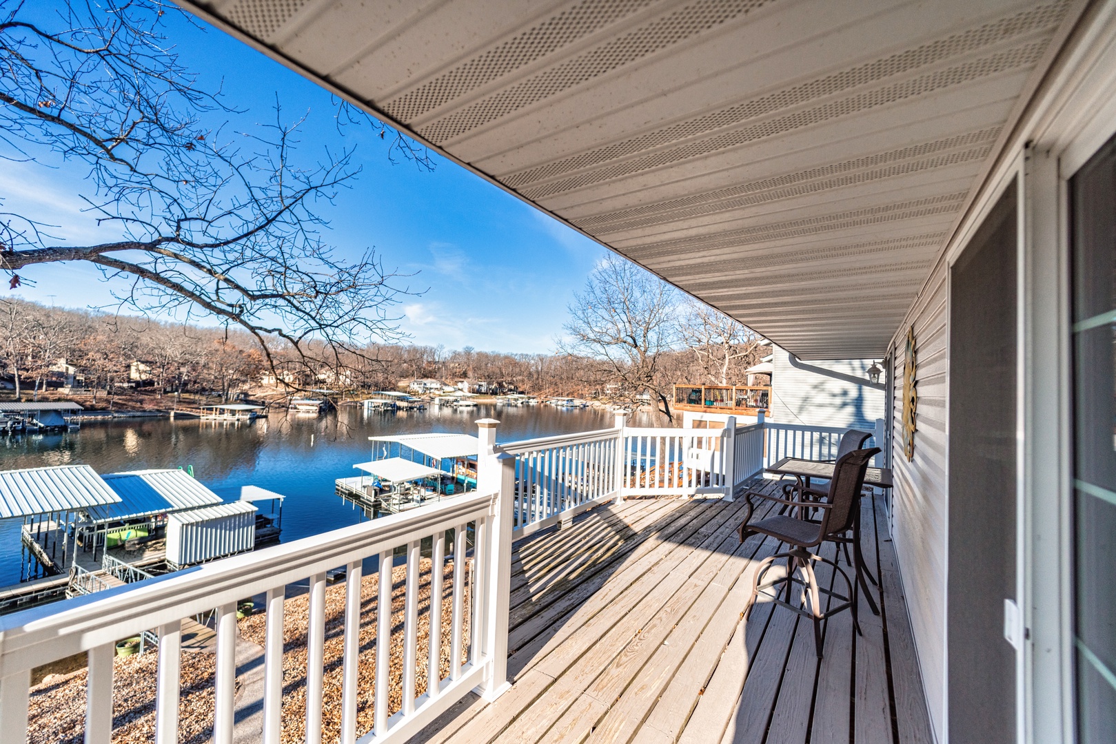 Step out onto the upper-level deck & relax in the fresh air