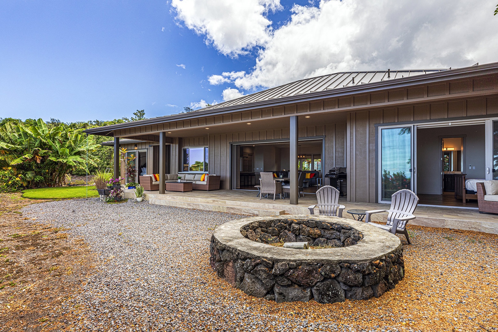 Firepit and outdoor seating