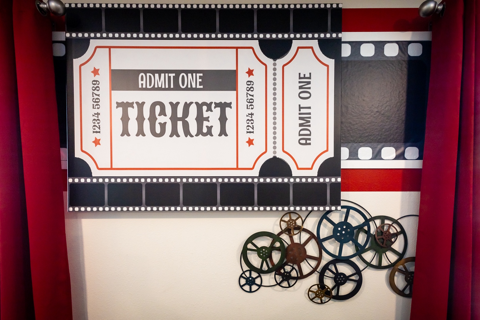 Head upstairs to the loft theater area to unwind with a movie!