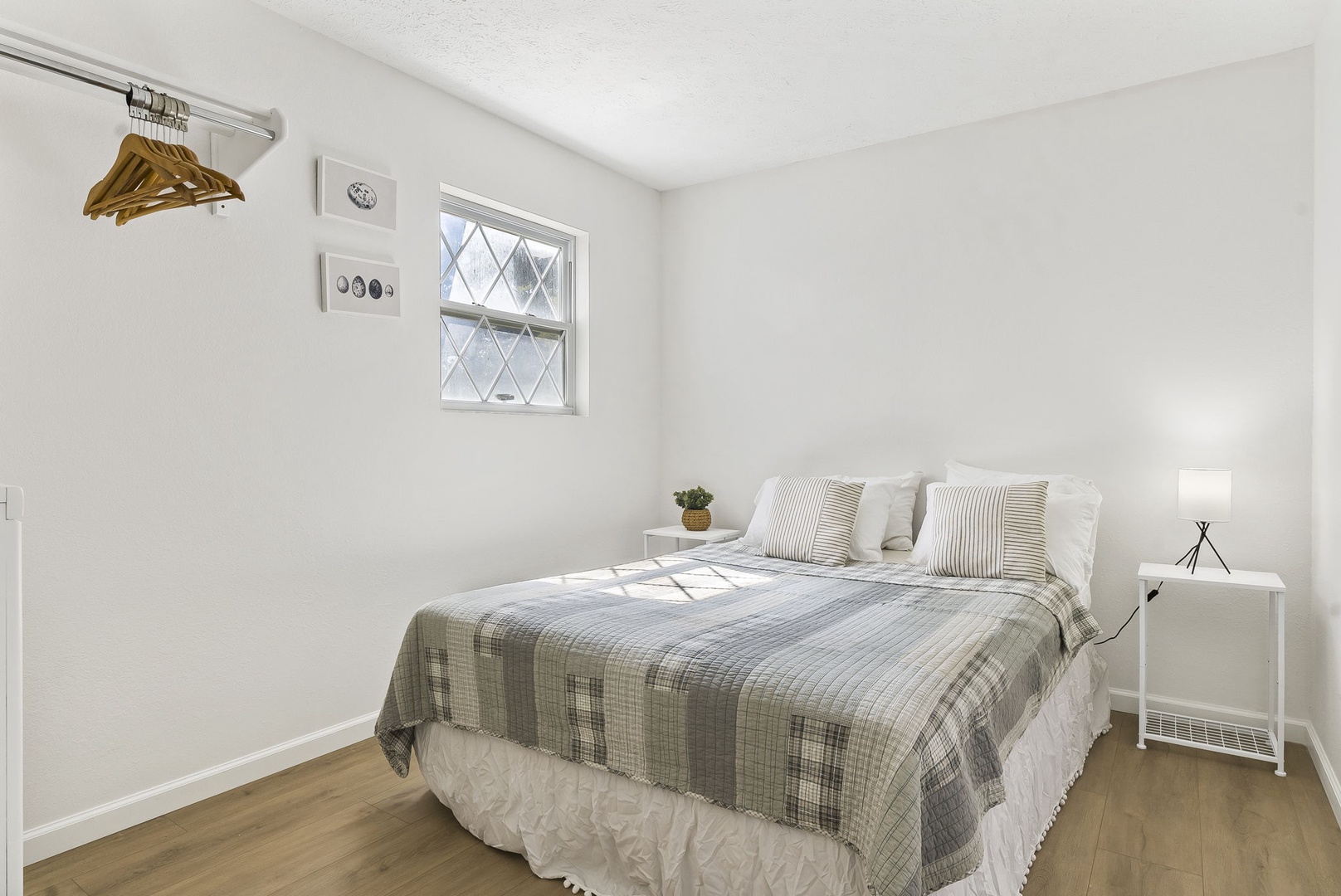 Unit 43: The 1st of 3 bedrooms on the second floor offers a queen bed