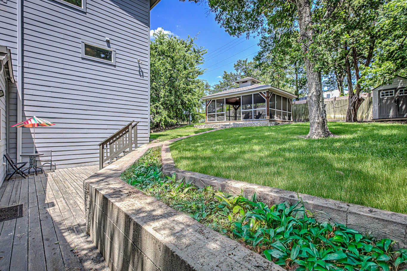 Step outside & enjoy the fresh air in the large back yard oasis