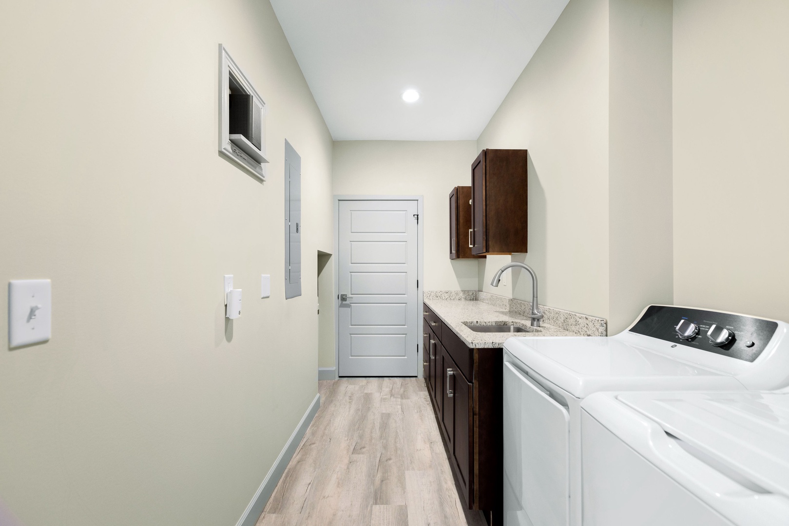 Private laundry is available for your stay in the laundry room