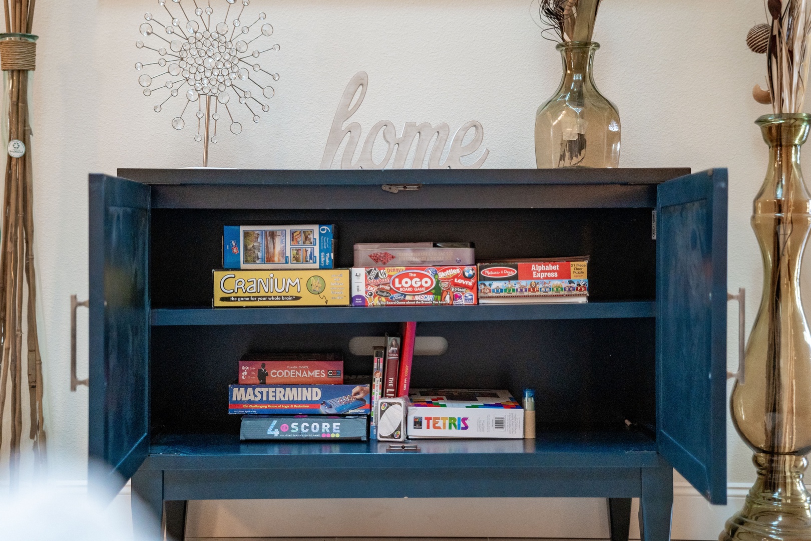 Unwind with a book or enjoy a fun game night in the living room