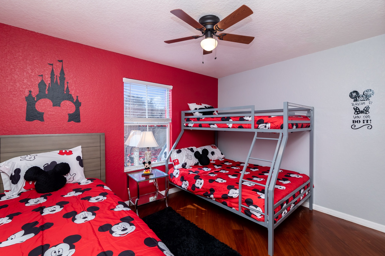 Kids will love the Mickey themed rooms!