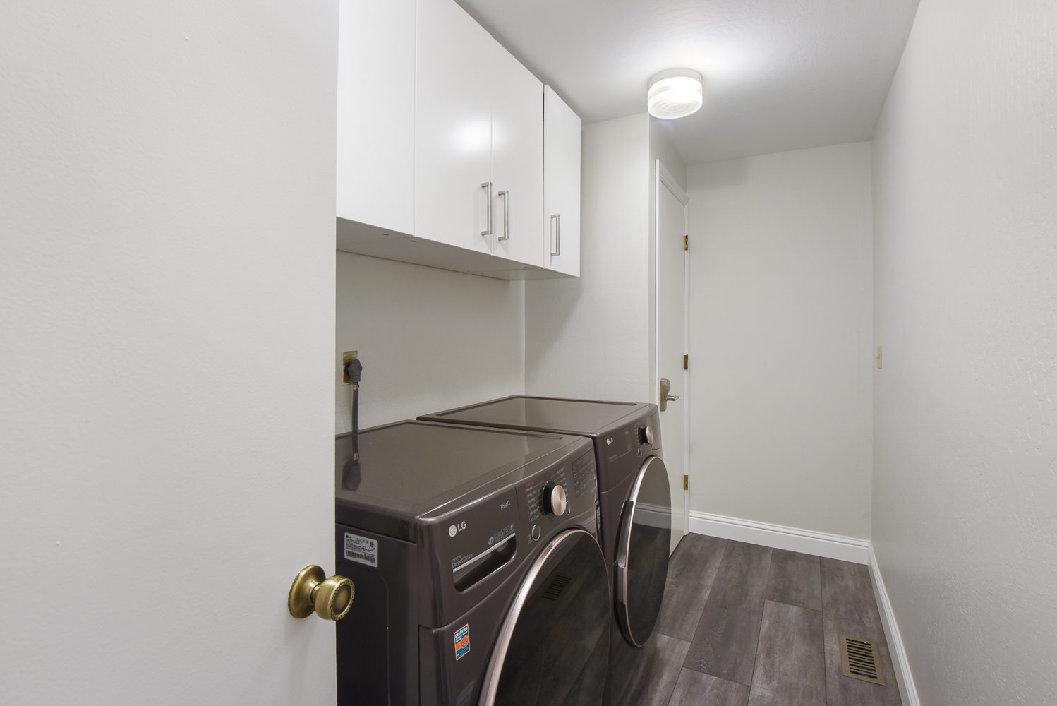 Laundry room located by the kitchen