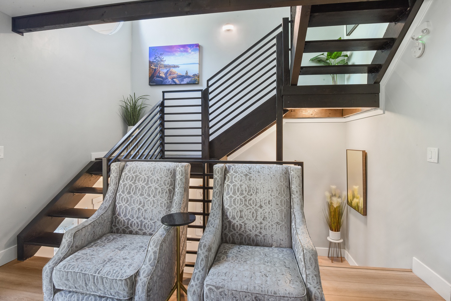 Head upstairs via the modern staircase to enjoy this home’s 3rd level