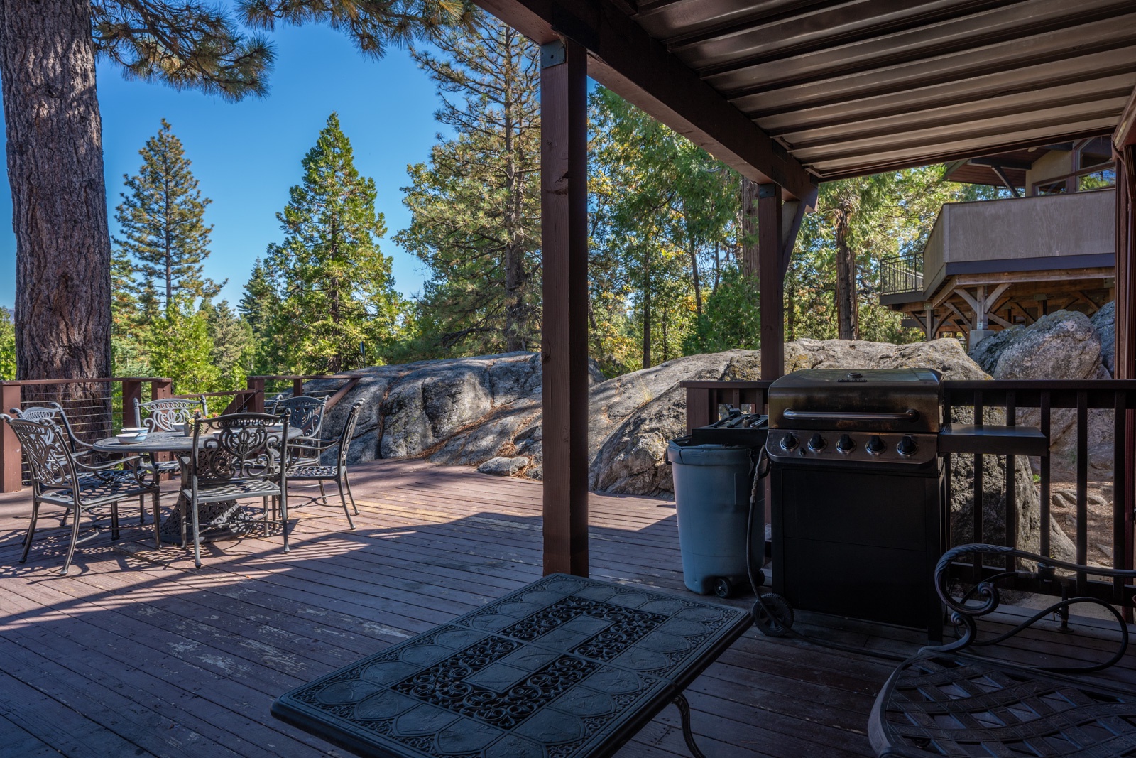 Relax on the enormous back deck while you grill up a feast!