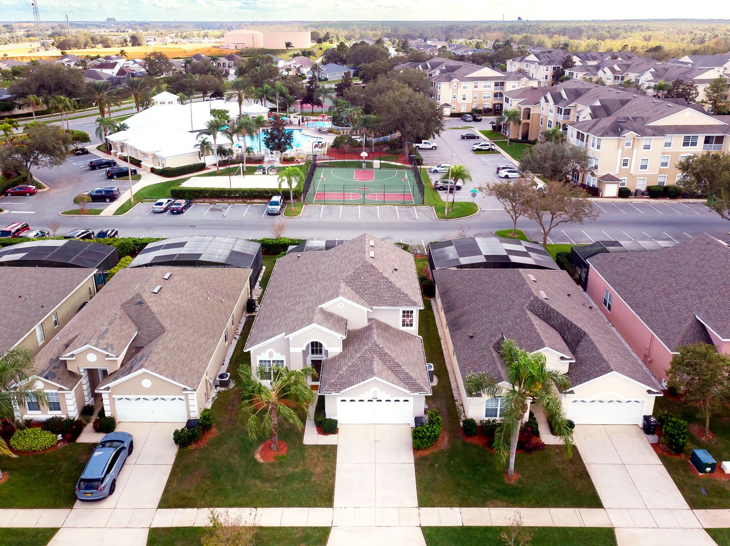 Aerial view - so close to the clubhouse!