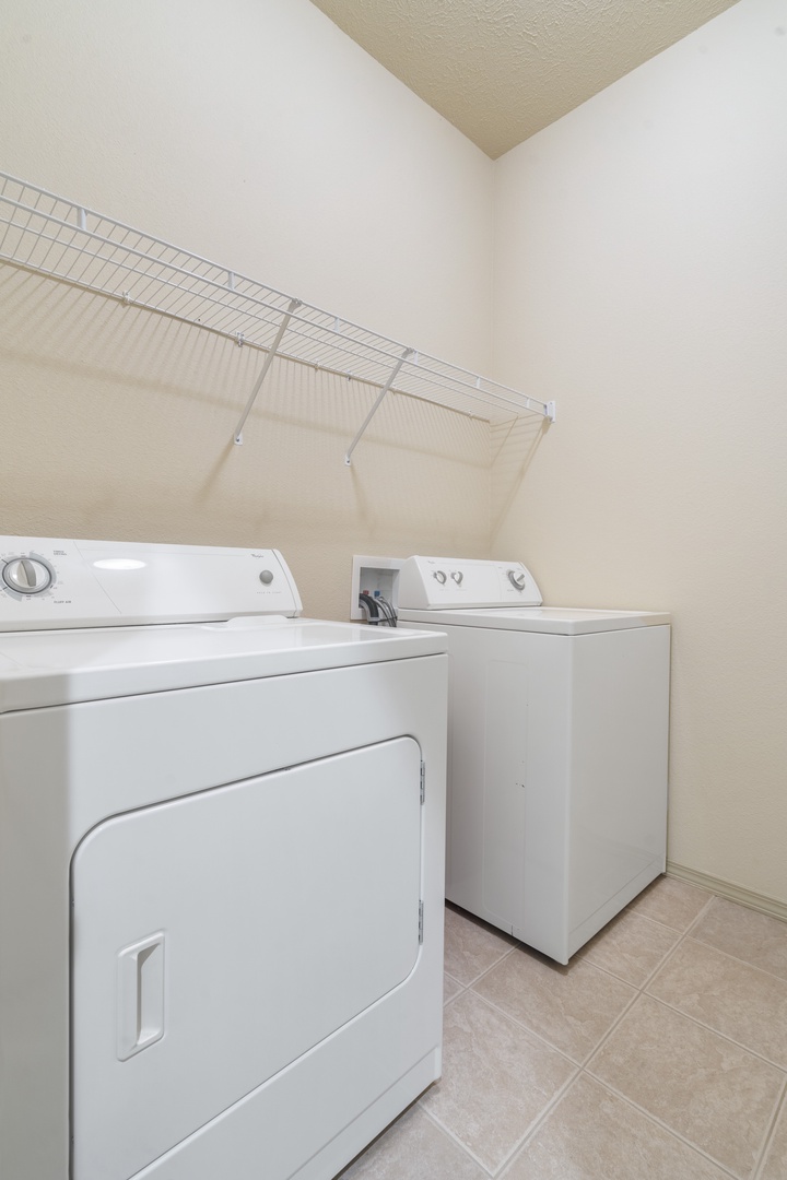 Washer and dryer accessible for use