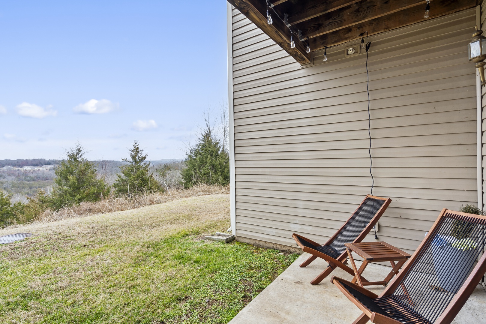 Retreat to the outdoor patio and soak in the scenic views
