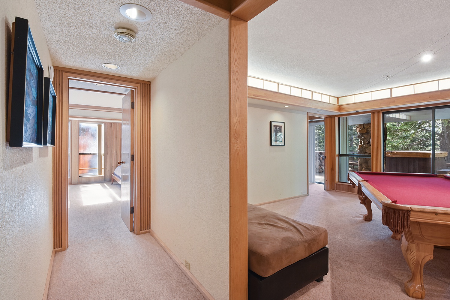 Ground level hallway