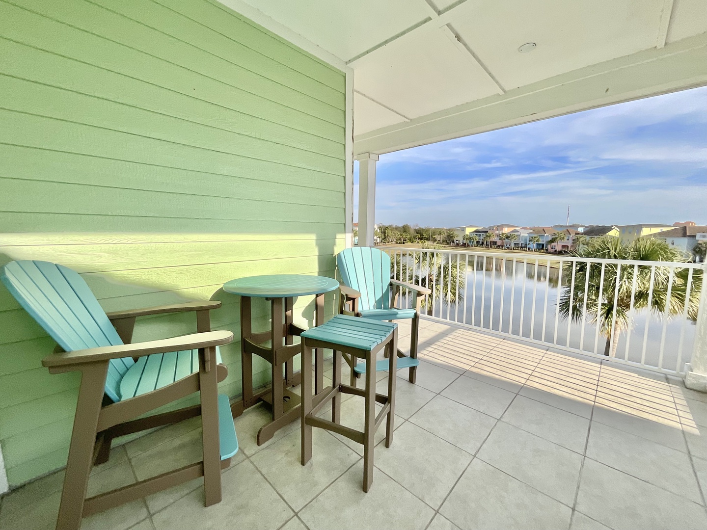 Amazing views from balcony with seating