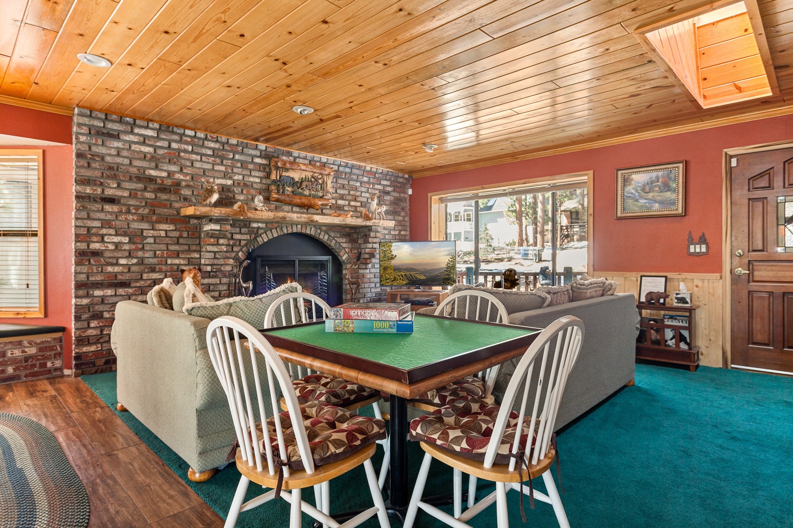Second dining table with seating for 4