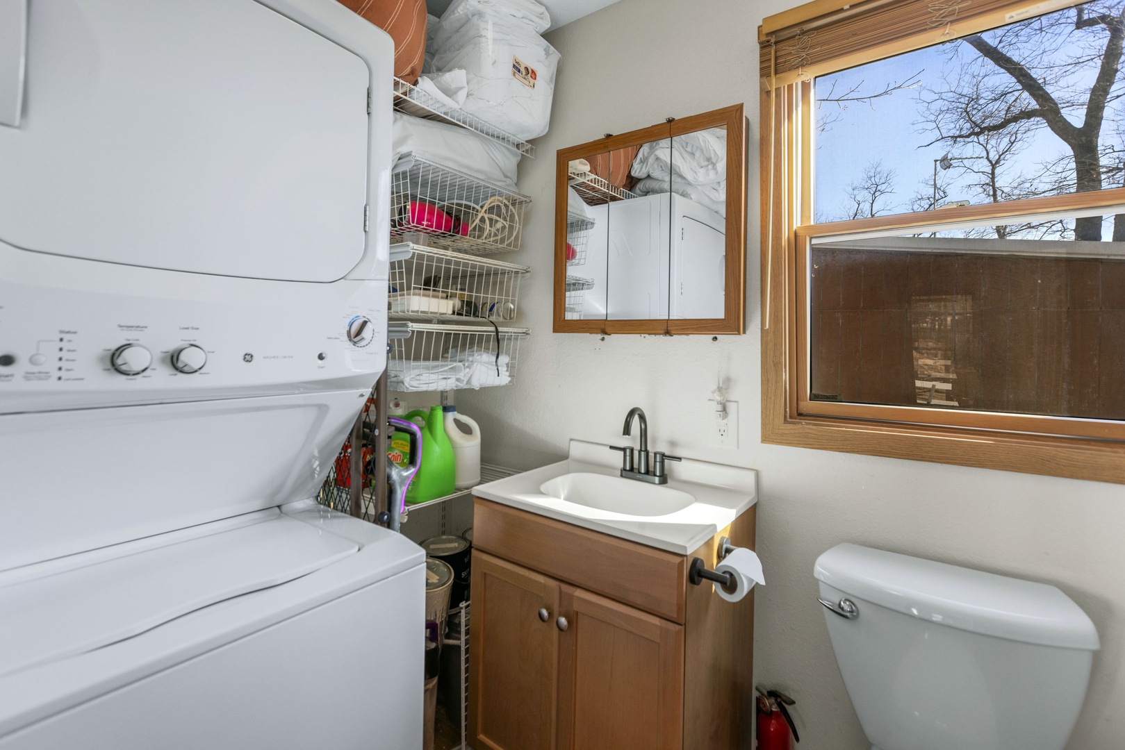 Little Bear - A half bath with laundry is available off the main living area