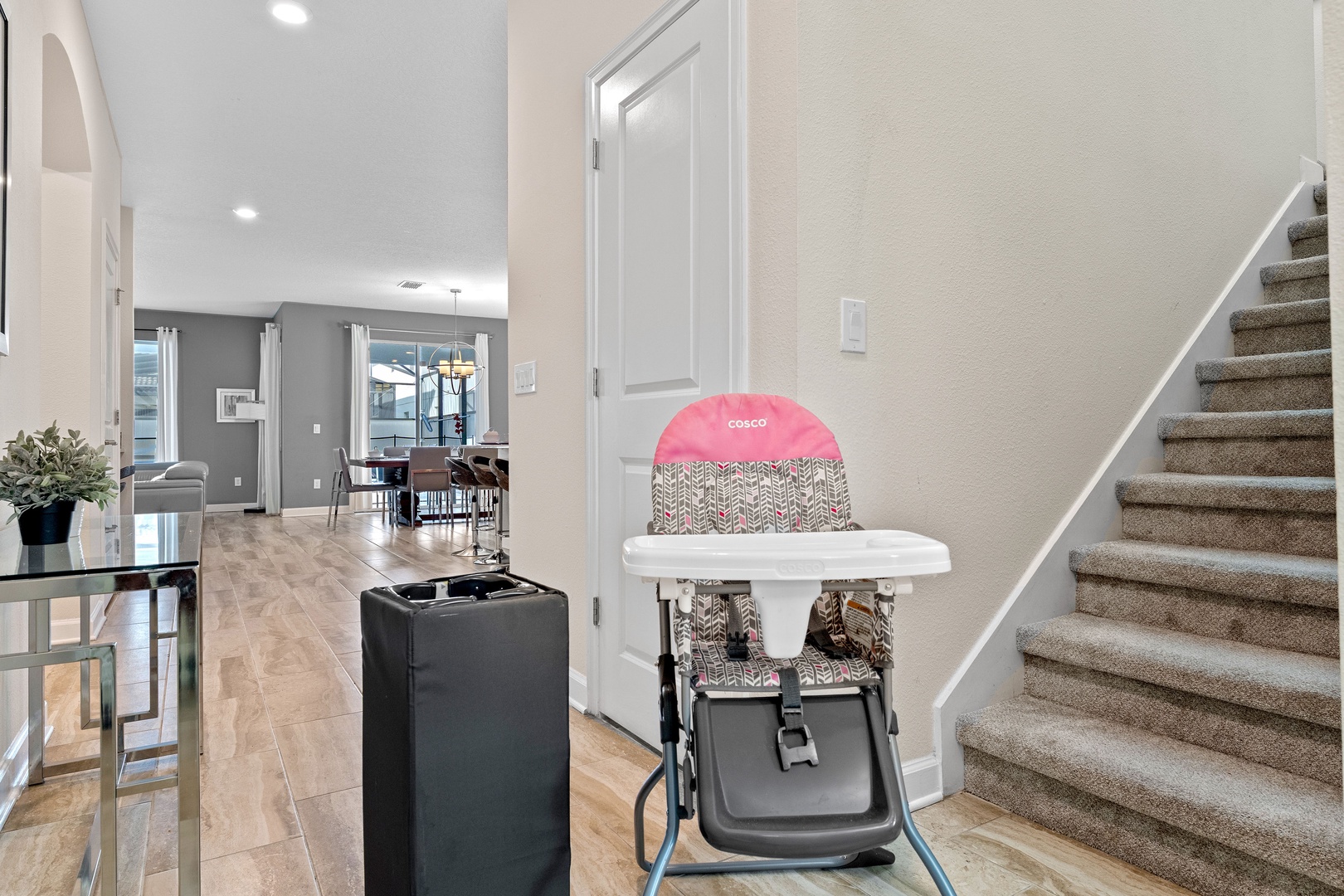 Take advantage of the provided children's amenities