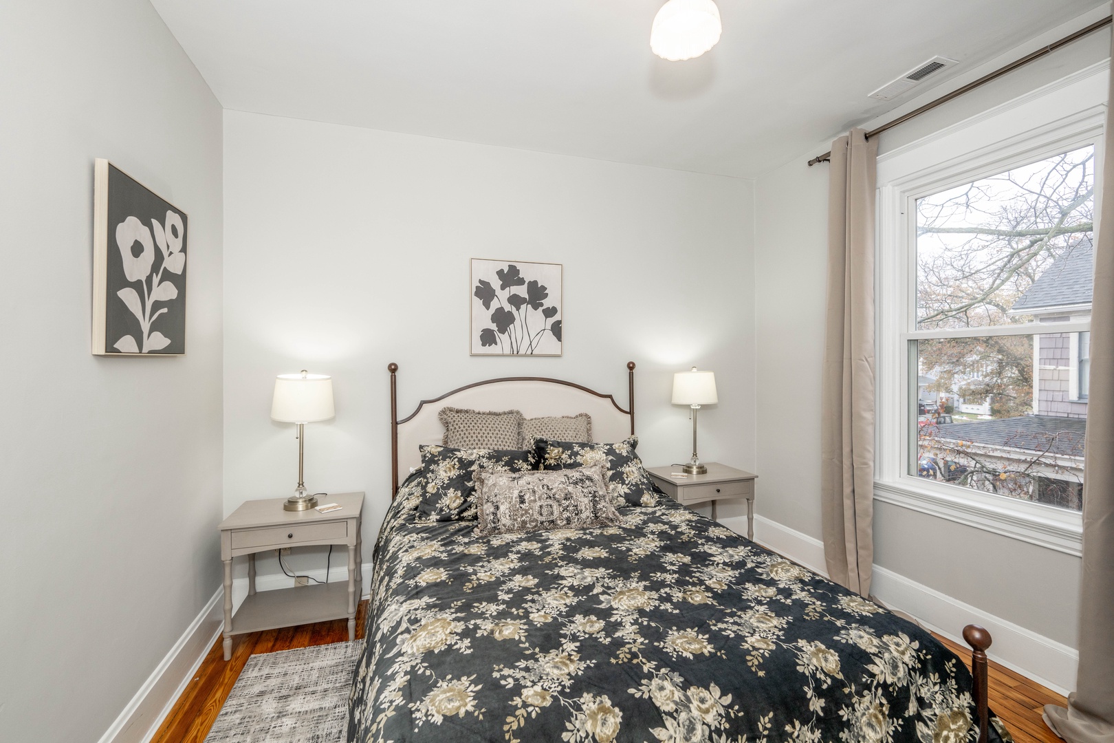 The second bedroom includes a comfy queen-sized bed