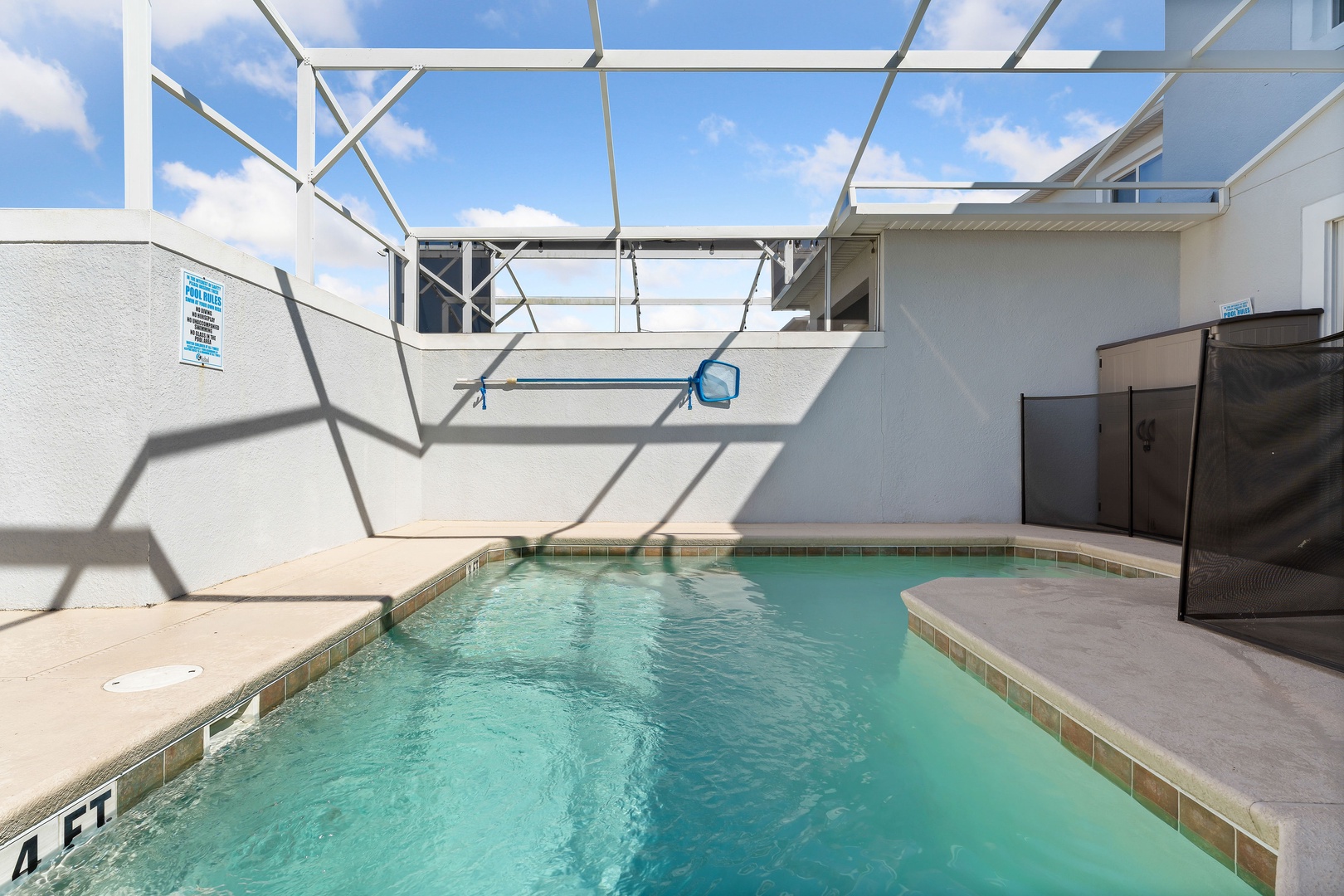 Soak up the sun by the private pool and relax