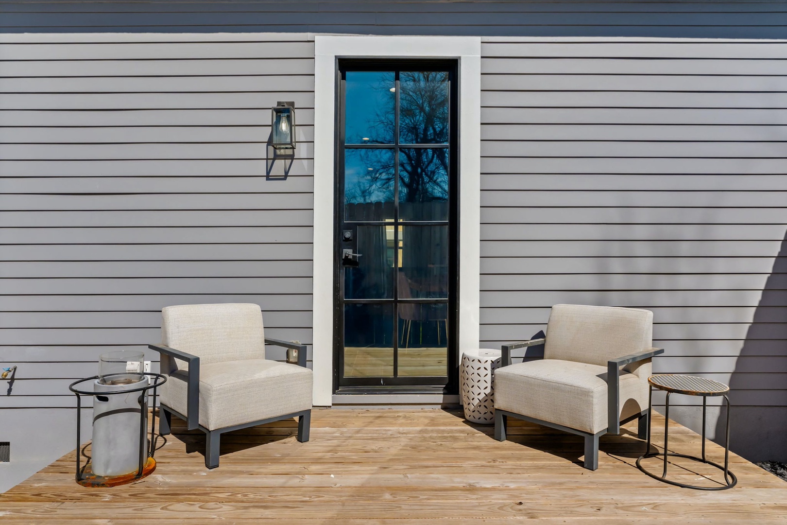 Step onto the tranquil back patio & enjoy your morning coffee