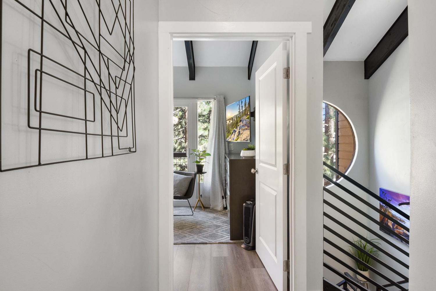 Head upstairs via the modern staircase to enjoy this home’s 3rd level