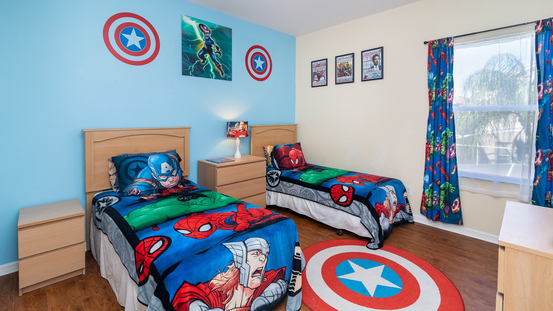 Marvel boys room