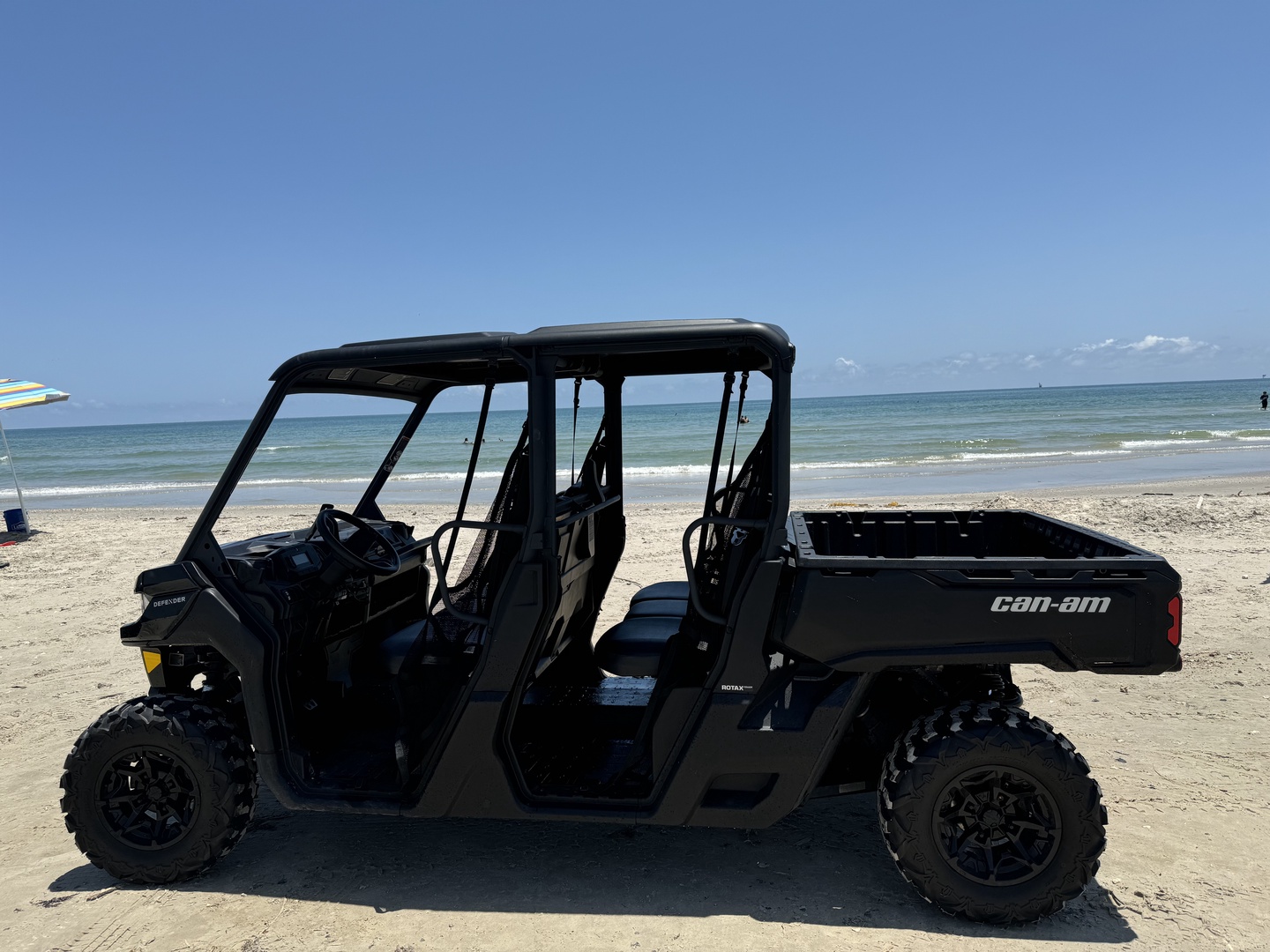 Cruise the beach with the Can Am ATV (additional fee required)