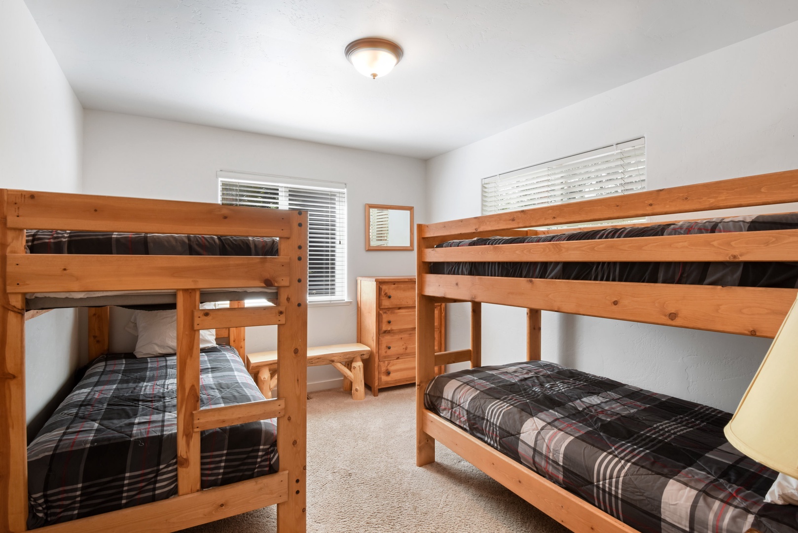 3rd bedroom: Twin bunk beds