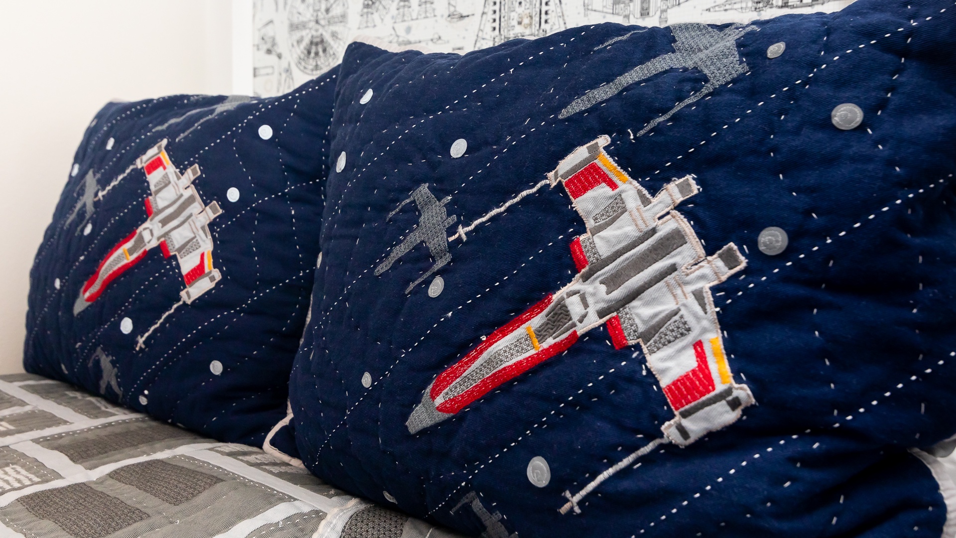 Classy themed star wars bedroom