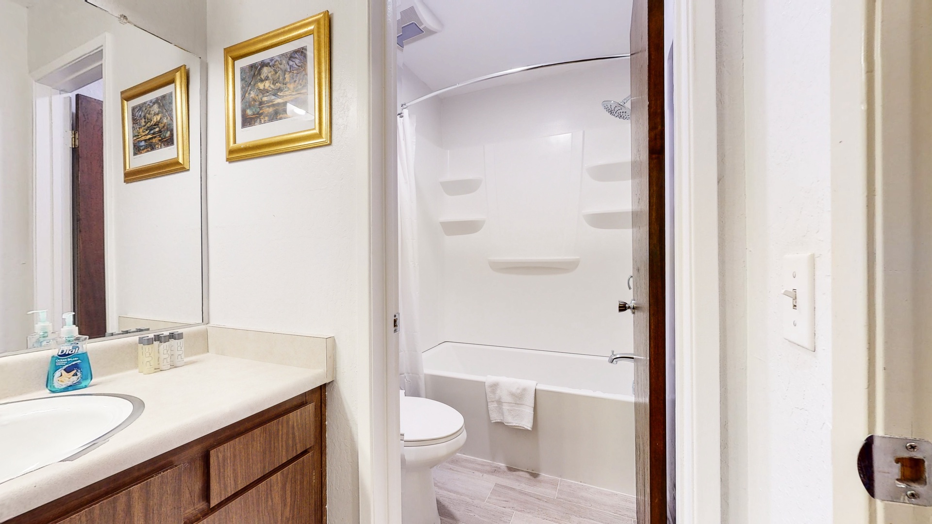 Bathroom #1 with shower/tub combo