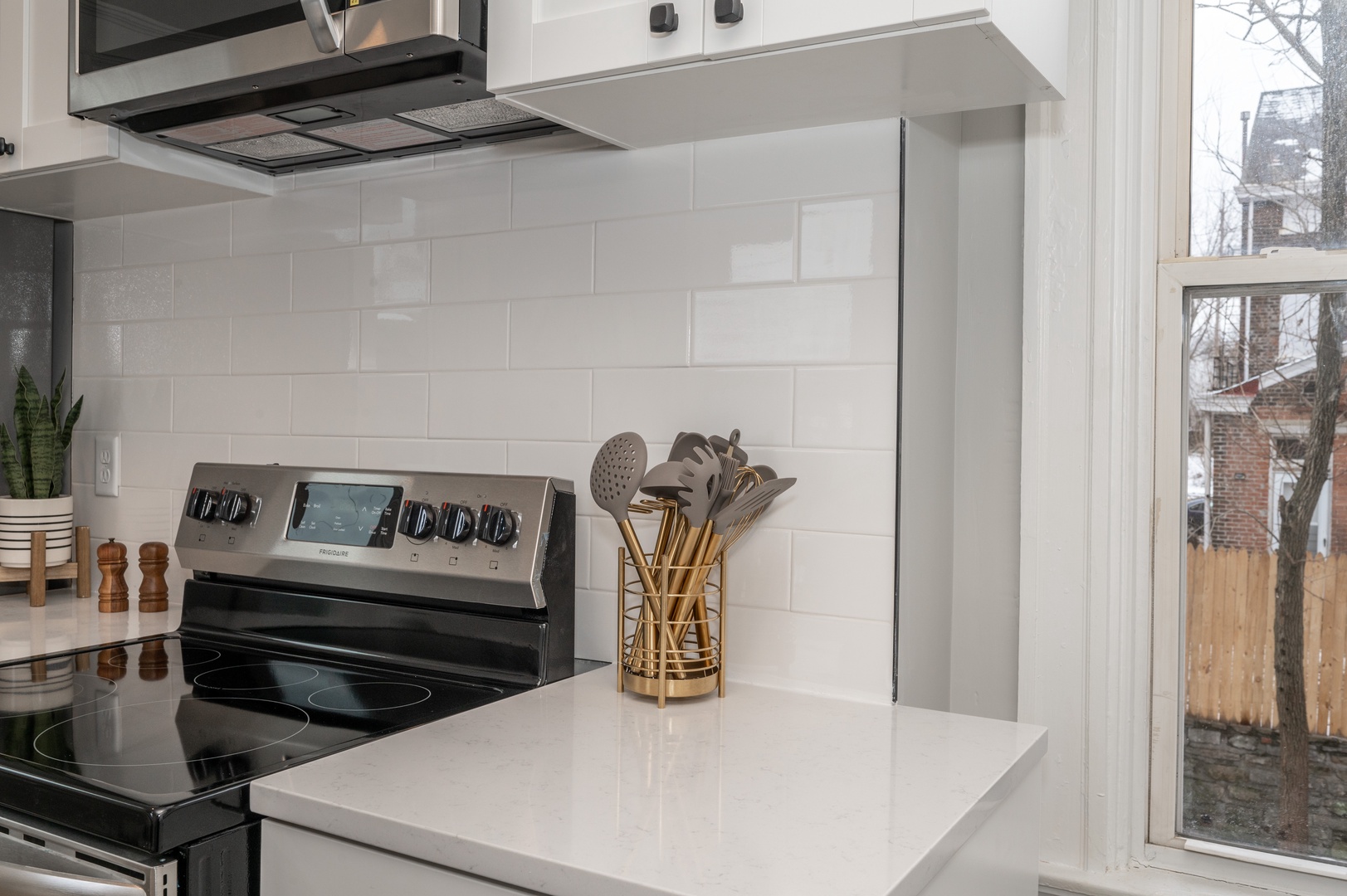 Apt 2 – The eat-in kitchen offers ample space & all the comforts of home