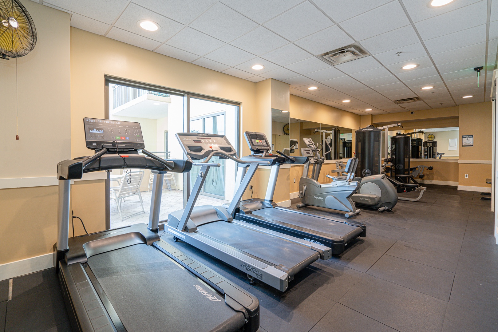Crush your goals at the resort fitness center!