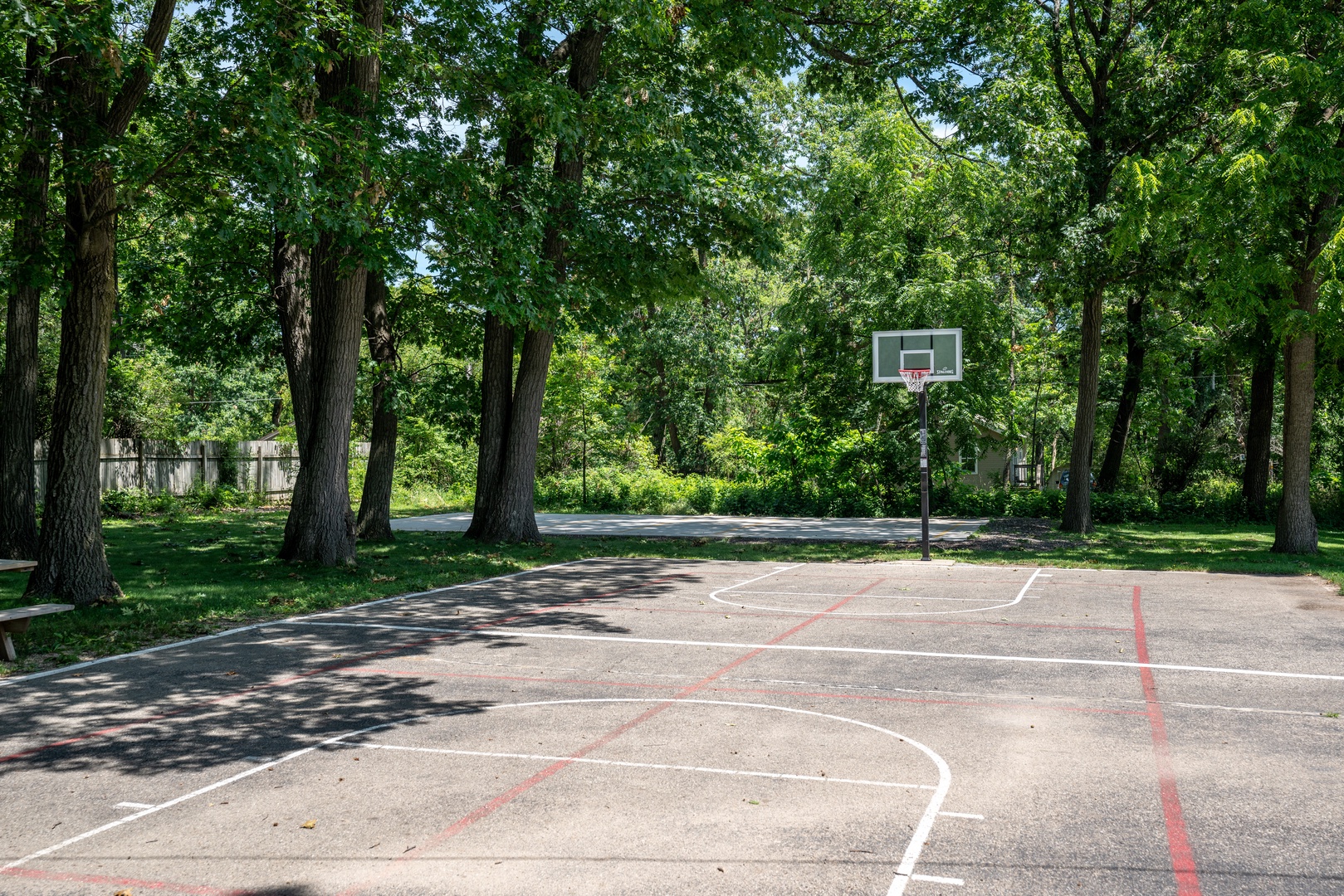 Basketball court at association clubhouse