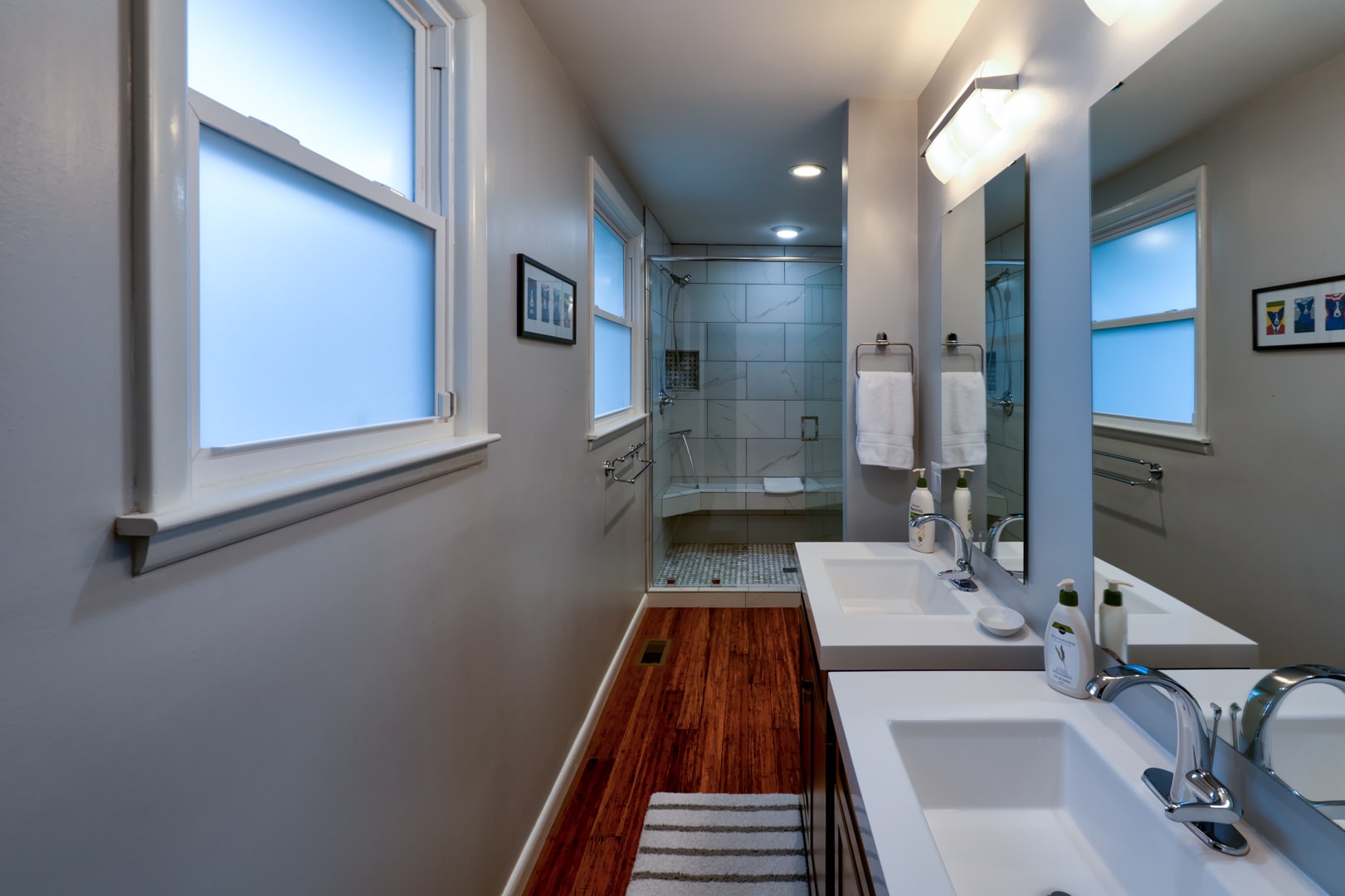 Bathroom #2 with Shower attached to Bedroom #3